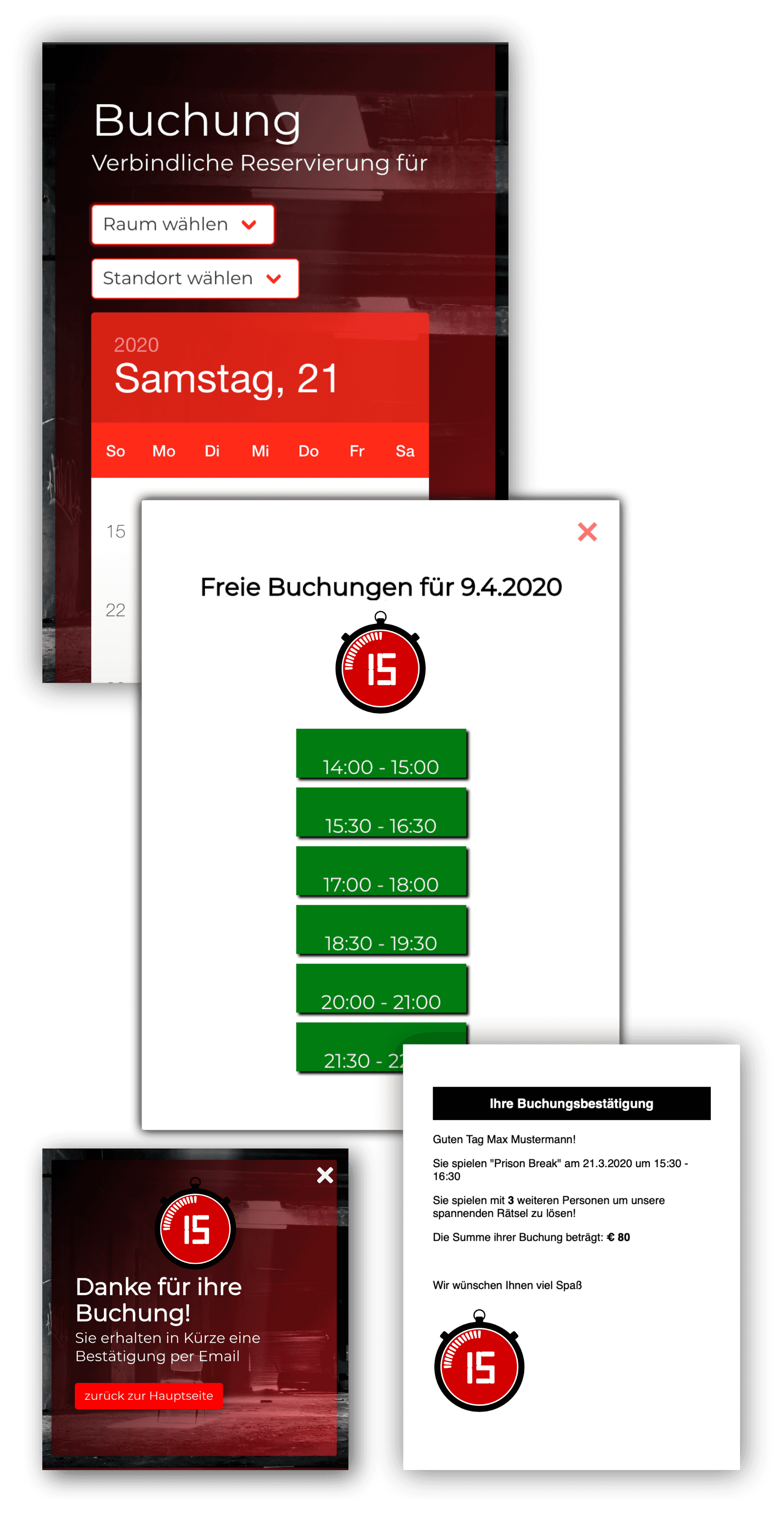 Individual booking-system